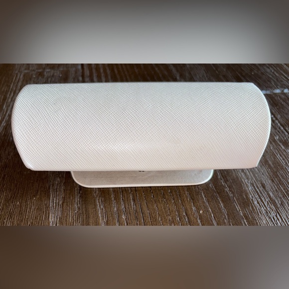 Michael Kors White Textured Case for eyewear